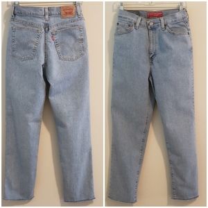 Levi's 512 Jeans, Frayed/Cropped, Sz 8M